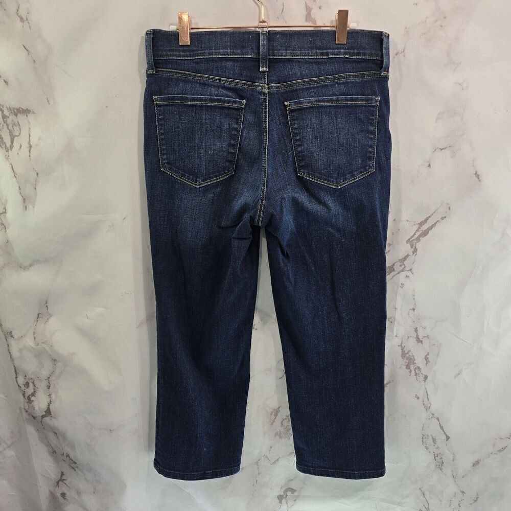 NYDJ Jeans Womens 6 Marilyn Crop Straight Dark High Rise Denim Not Daughters